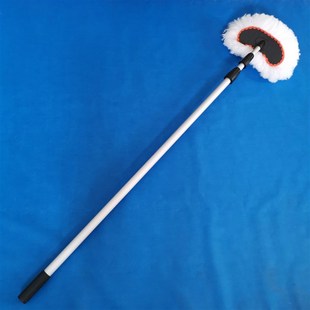 软毛长伸缩杆洗车刷车刷子加长柄刷拖把鬃毛汽车刷牛奶丝玻璃刷头