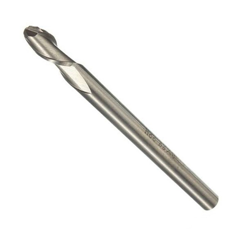 西南直柄球头铣刀白钢R1R2R3R4R5超硬直柄球头铣刀2齿3齿高速钢铣