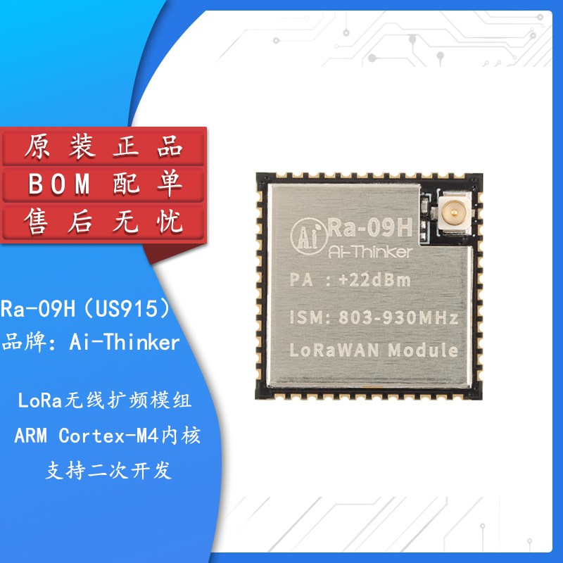 Ra-09H(US915)LoRa无线扩频模块支持LoRaWAN协议STM32WLE5CCU6