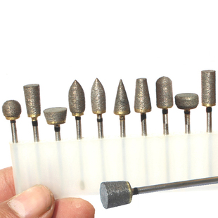 烧结金刚石磨头70目铜基全金刚砂棒玉石翡翠打磨雕刻陶瓷合金修痕