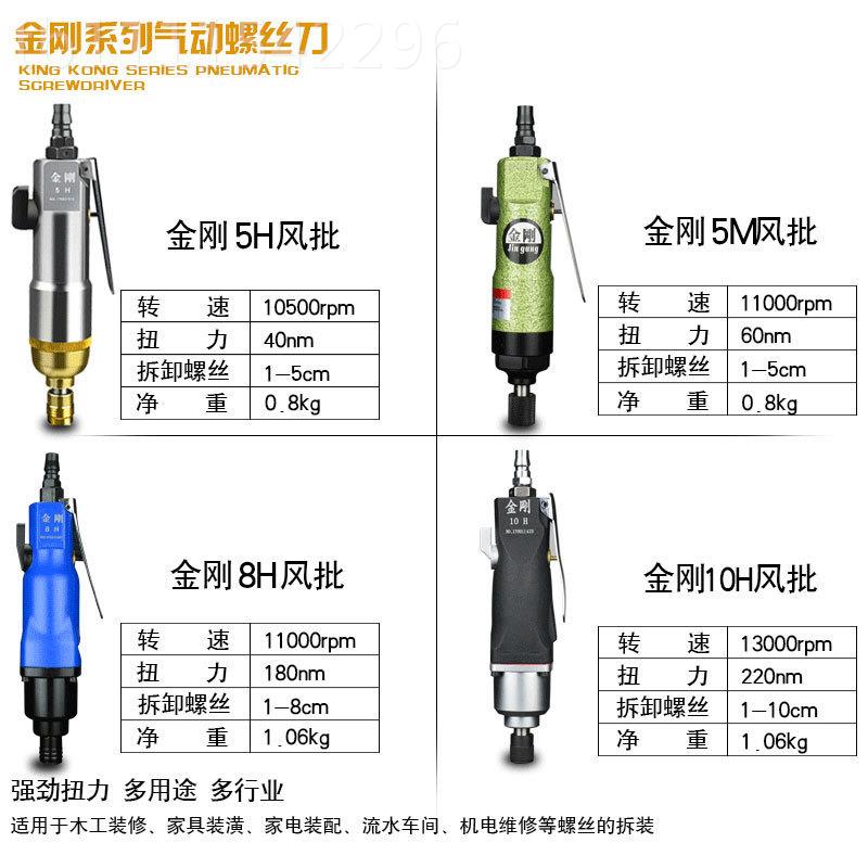 金刚5风批气动螺批丝刀气气动具风批风动工螺H丝刀气改KBL锥起子