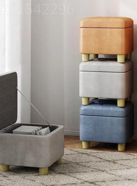 小凳子家用储子物收AYD可凳纳耐用入门换鞋凳长方形凳穿鞋凳门口