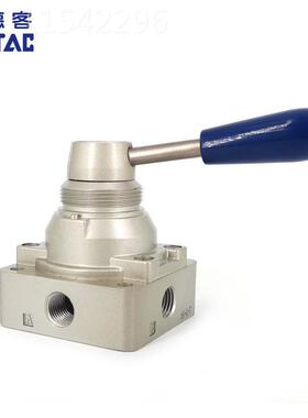 原装亚010124德客 四口三位 手动手V转阀 4HV23-08S 4H2300S A8ir