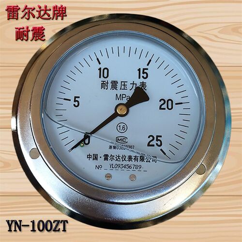 雷尔达压力表YN-100ZT 10MPA