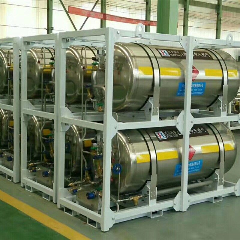 499升 卧式杜瓦瓶 绝热气瓶 高压氧气瓶 液氧 液氮 二氧化碳 液氩