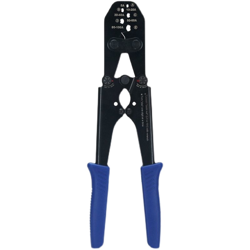 YTH开口铜鼻子压线钳冷压端子u型5-200Aot铜鼻子手动接线耳压接钳