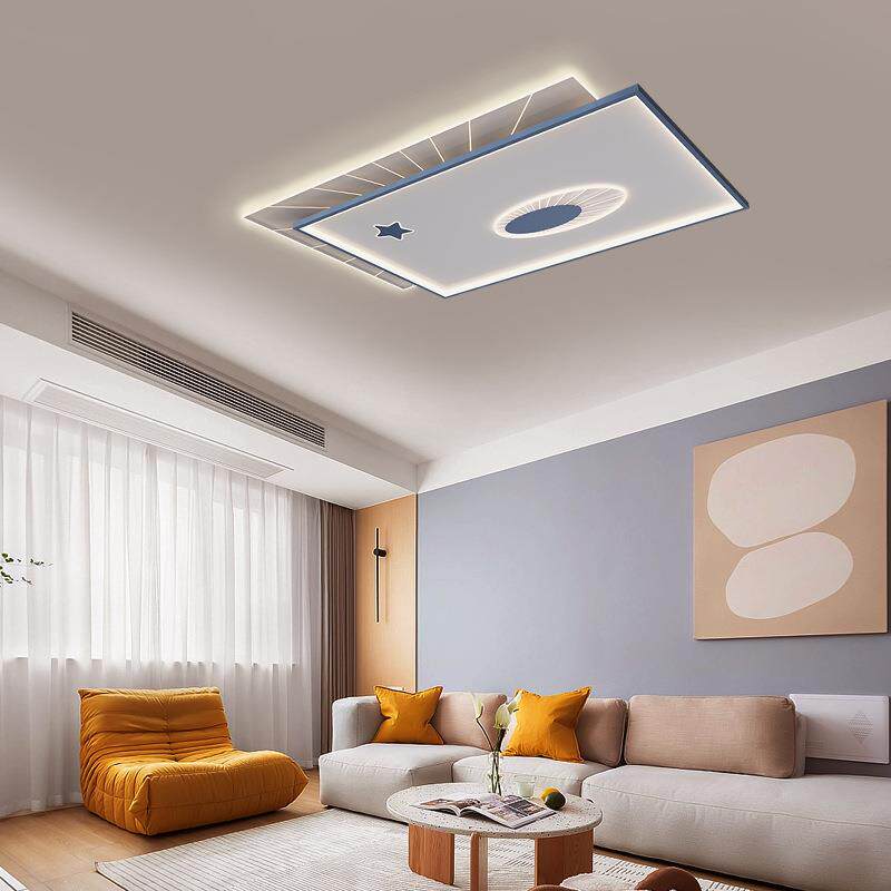 2023新款客厅灯LED吸顶灯餐厅卧室灯超薄家用商用智能语音客厅灯