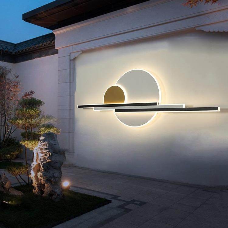 别墅外墙户外庭院灯防水现代简约阳台景观楼梯过道装饰山水壁灯