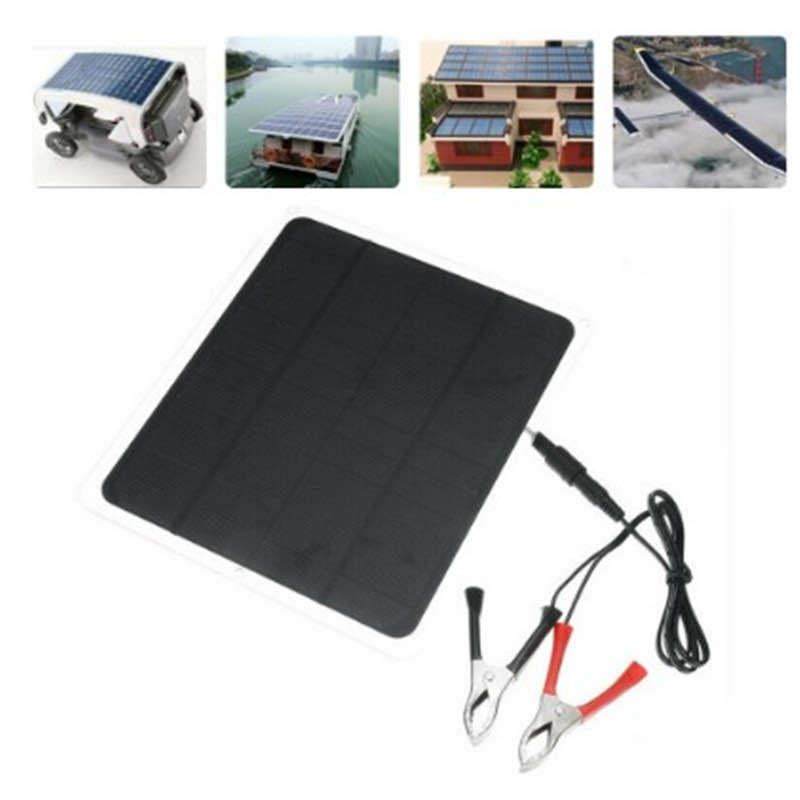 20W单晶太阳能板充电 太阳能电池板充电游艇载汽车 户外充电能源