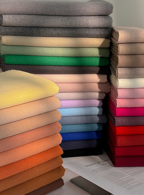 纯色百搭巾女生冬2025新款披肩外搭加厚仿羊绒围男士情侣蓝色围脖