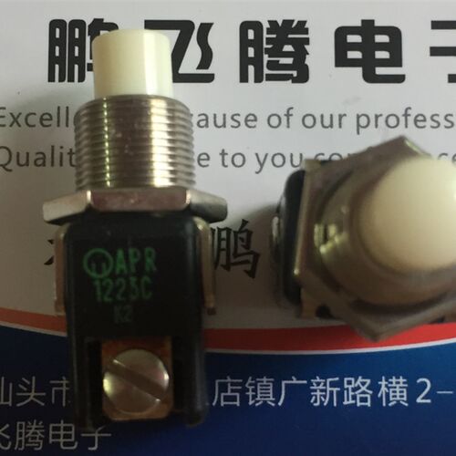 进口法国 APEM 按钮开关2脚 螺丝脚 工业钮子开关 APR1223C 常开