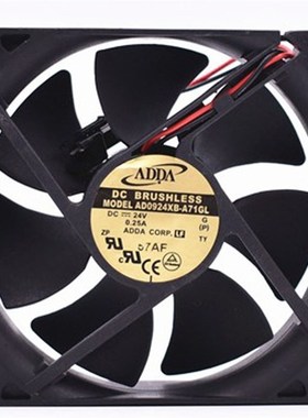 AD0924UB/XB/HB/MB-/A71/70GL/Y71GL/F91GP双滚珠24V轴流风扇ADDA