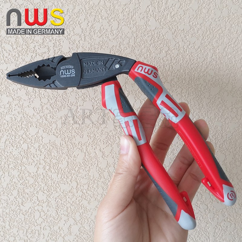 德国NWS钢丝钳歪头老虎钳子7寸8寸多功能省力电工专用尖嘴钳进口