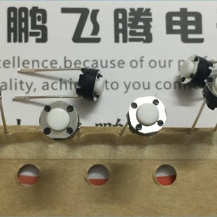 直插2脚 进口日本ALPS 4.3 圆形按键微动 SKQNABD010轻触开关6