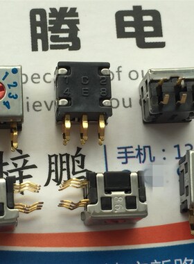 日本FUJISOKU DRR7110 0-9/10位 旋转拨码编码开关 侧调 8421C