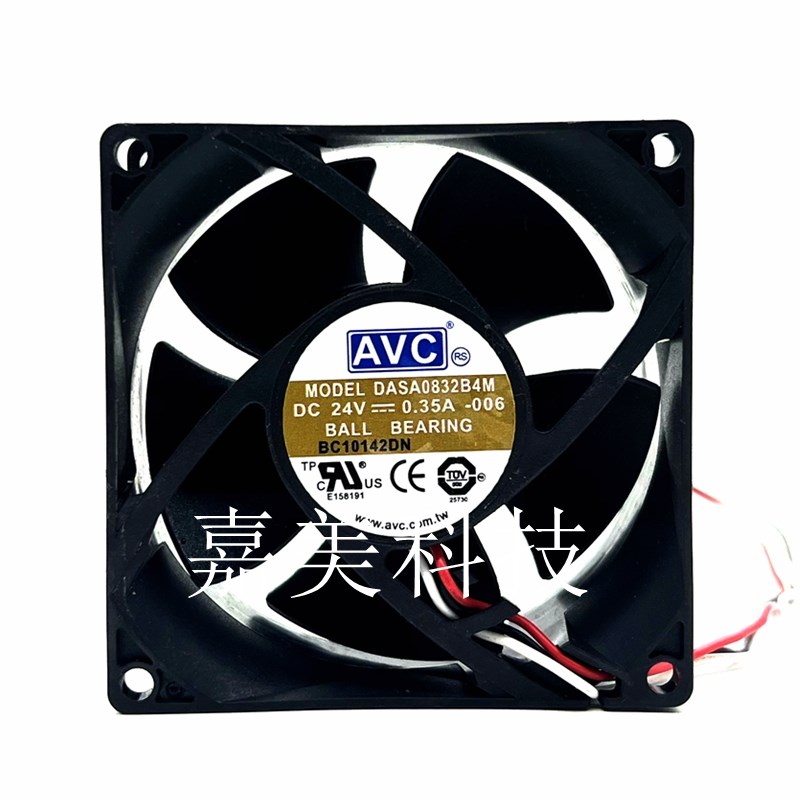 AVC DASA0832B4M DC24V 0.35A 8032 变频器双滚珠大风量散热风扇