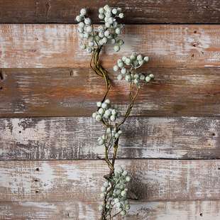 仿真果白色浆果 仿真马桑果 圣诞摄影家居装饰花摆件