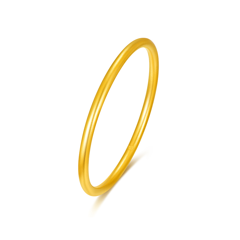 环冠（珠宝）【999】古法超轻空心网红镯（固口）