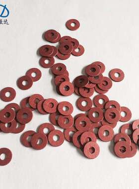 国标绝缘平垫片 红色红钢纸垫圈 M3-M5尼龙垫片现货