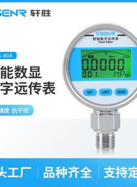 YBS80A高精度数显远传压力表4-20mA/RS485精密数字压力计远传表