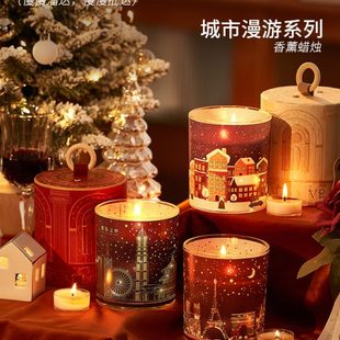 citywalk玛莎城市漫步香薰蜡烛礼盒高级感礼物送女生生日家用室内