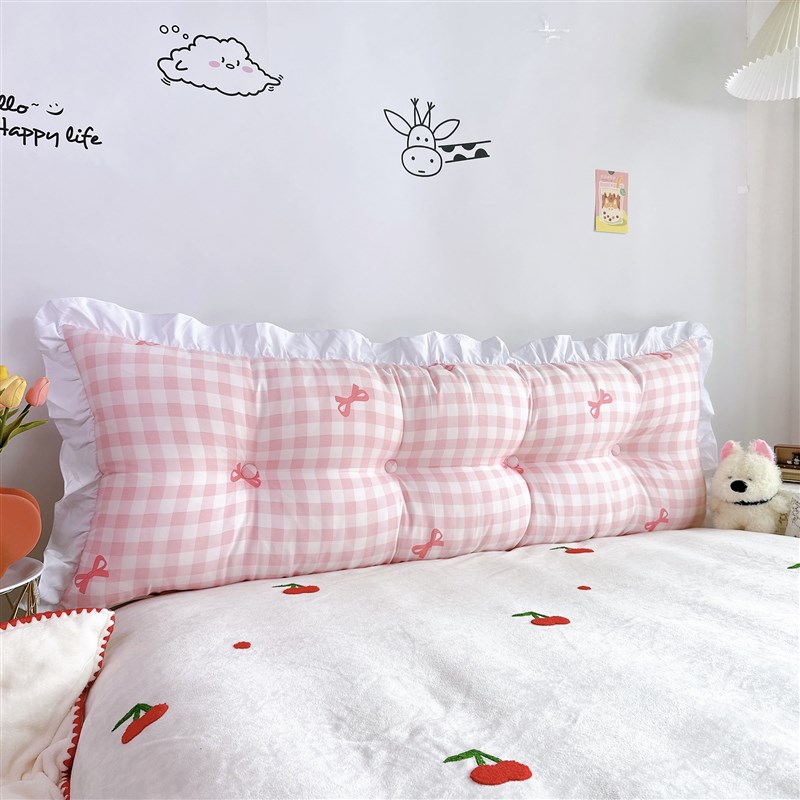 床头大靠垫棉加绒k公主双人靠枕榻榻米沙发床头软包护腰靠背可拆