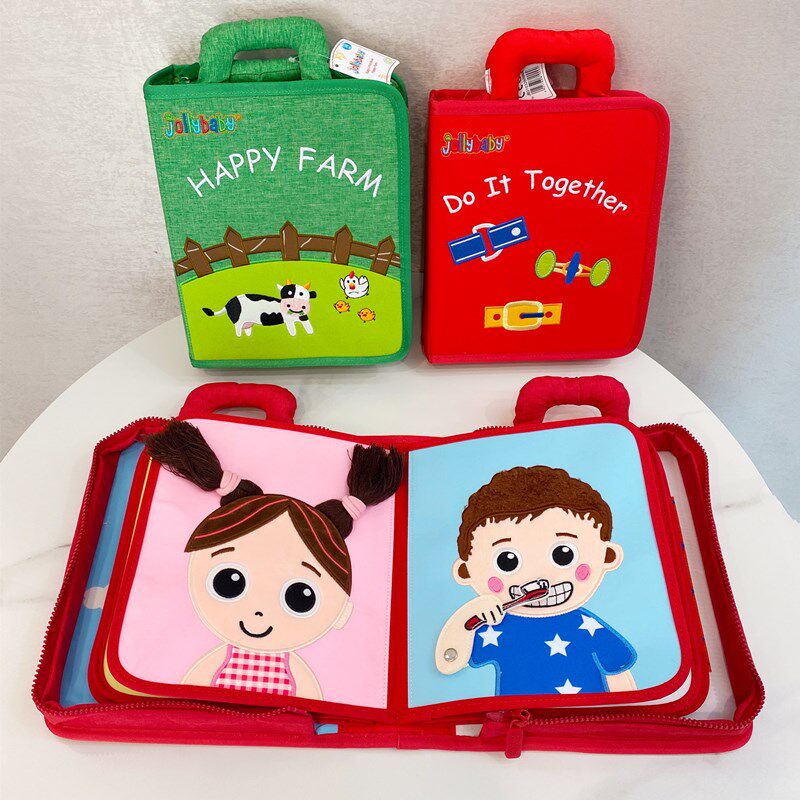 宝宝的第一本布书宝宝动手能力训练早教 岁启蒙撕烂布书