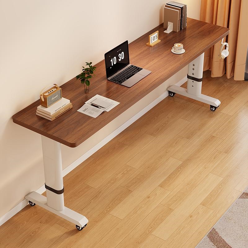 床边桌可移动客厅大长书桌实木可升降长条桌办公电脑桌懒人跨床桌