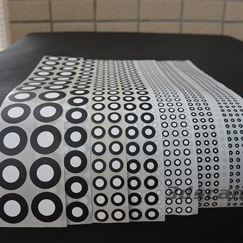 三维扫描仪标志点  抄数机标记点 哑光内圈白外圈黑  万个元