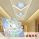 LED水晶灯门厅过道走廊玄关吸顶式 家用 灯入户三色变光嵌入式