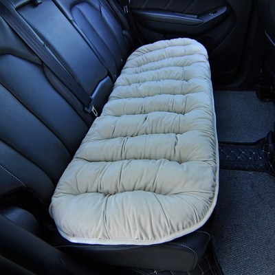 汽车坐垫三件秋冬季保暖座垫装短毛绒无靠背防滑单垫加厚通用