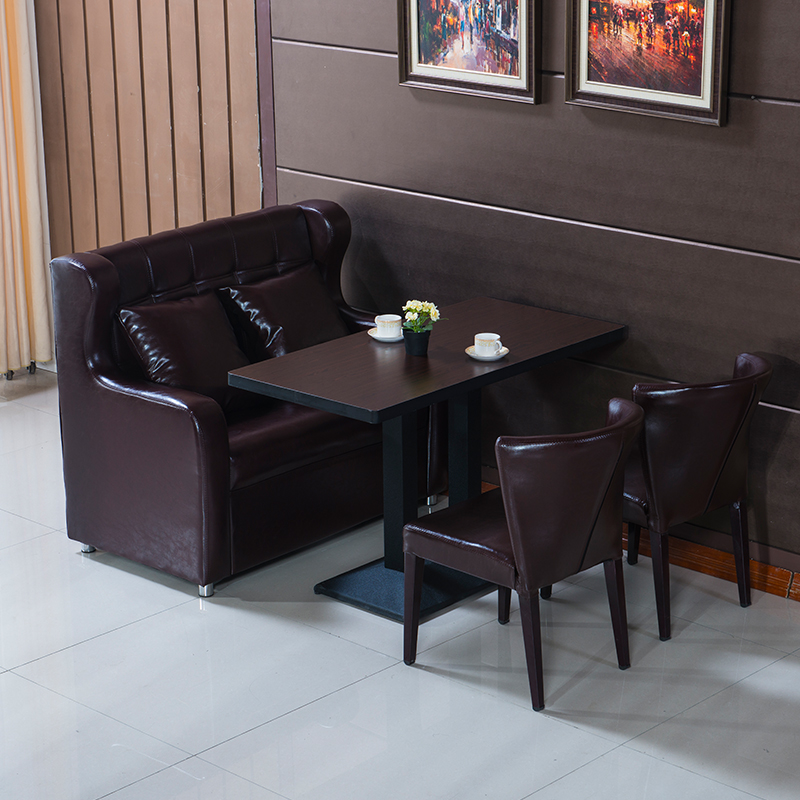 咖啡厅卡坐沙发卓椅卡座餐桌奶茶店桌椅西定制餐饮沙发