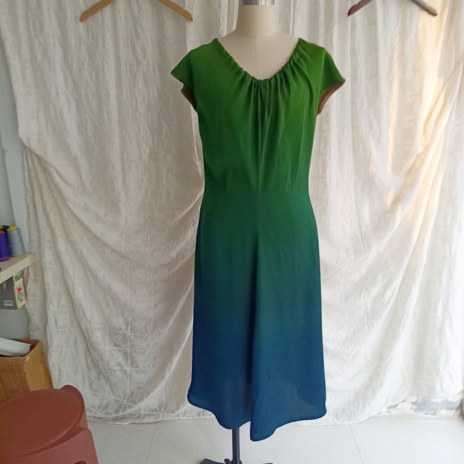 服装定制缝纫加工精修制作真丝蚕丝香云纱女士夏季小众连衣裙