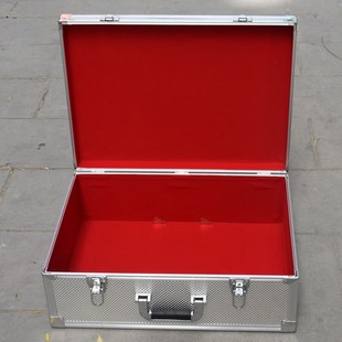 手提式铝合金密码工具箱收纳盒保险箱子文件箱大号储物箱带锁定制