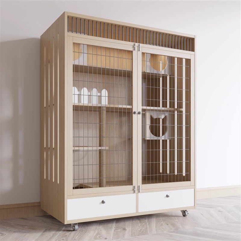 定制猫别墅猫笼子家用室内猫窝猫屋超大自由空间猫咪实木猫舍猫柜,宠物/宠物食品及用品,猫笼子/猫别墅,淘宝优惠券,粉丝福利购,淘宝优惠卷