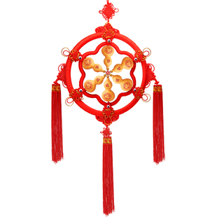 大中号中国吉祥结j花盘葫芦客厅挂件八卦五福临门对门玄关室内装