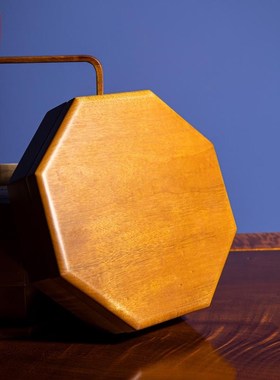 金丝楠木多层可重叠果盘茶叶茶饼收纳盒客厅桌面零食点心收纳盒