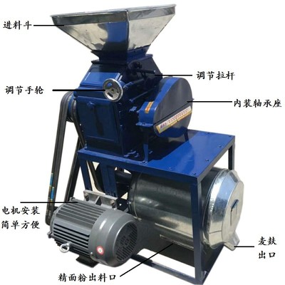 精工热销1820对辊磨面机配件大全 24B锥形家用小麦加工面粉磨粉机