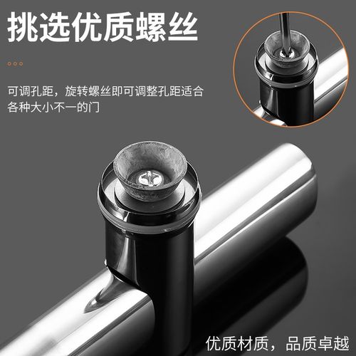 加厚钢化玻璃门把手玻璃门拉手扶手大门大拉手可调孔距不锈钢手把