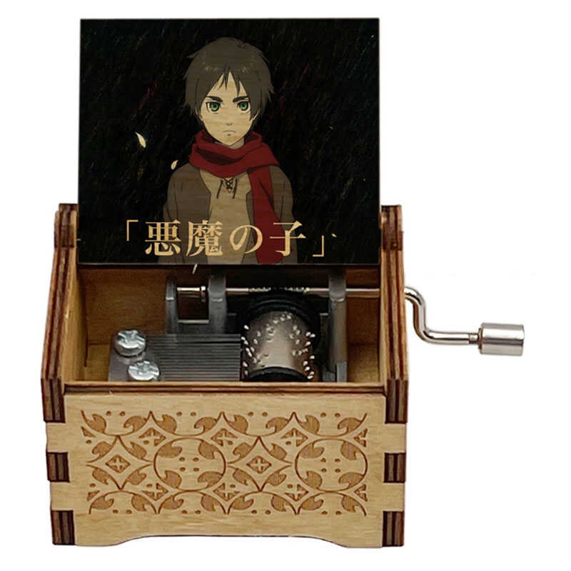 进击的巨b人第四季恶魔之子音乐盒手摇发条自动八音盒礼物男友试
