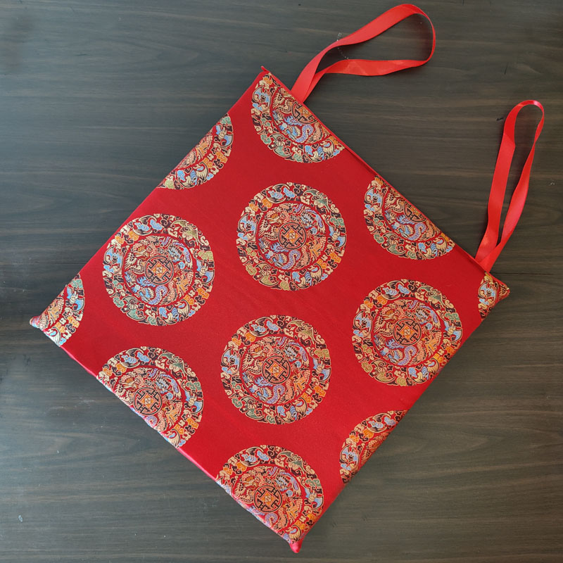 中式绸缎实木沙发k椅坐垫仿古圈椅海绵垫可拆洗可定制四季防滑垫