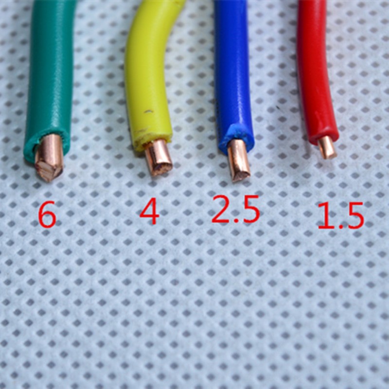 BV1.5平2.5平4平6平10平16平25平35平方铜芯单芯单股家用电线国标