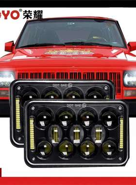 5英寸LED方灯4X6卡车大灯60W越野改装车灯LED汽车前大灯