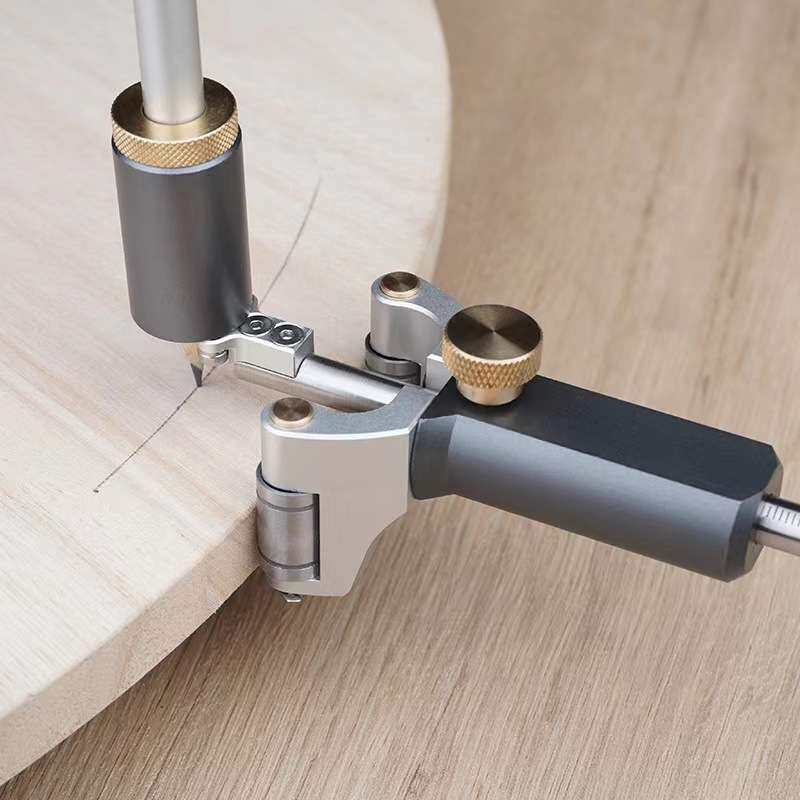 直线圆弧两用划线器 木工平行画线器 多功能划线工具 画规轮廓规