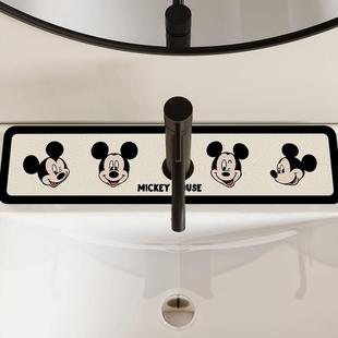 厨房龙头垫吸水耐脏卡通化妆室洗手台沥水垫水池防溅水凉垫子家用