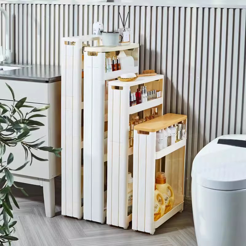 9/11acm卫生间置物架落地厕所浴室洗手间窄缝隙推车厨房夹缝收纳