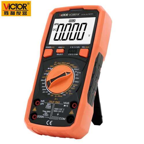 【】胜利仪器VC981A+数字万用表手动量程电感电容带真有校值