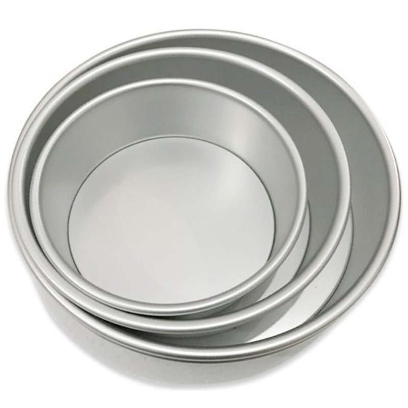 bakese活底寸蛋糕模具圆形固底商用加高烤箱烘焙戚风阳极焙培磨具