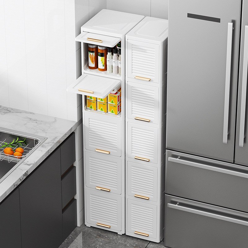 25cm30公分缝隙卫生间夹缝收纳柜窄缝置物柜浴室边柜窄款储物柜