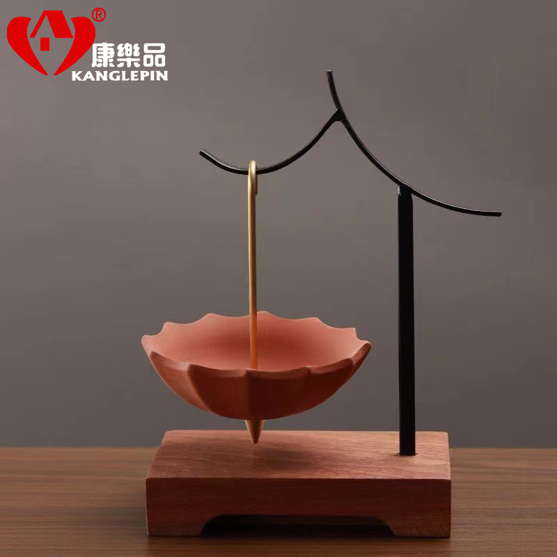 康乐品创意紫砂陶瓷雨伞s茶滤茶漏茶叶过滤网茶具隔滤茶器茶桌摆